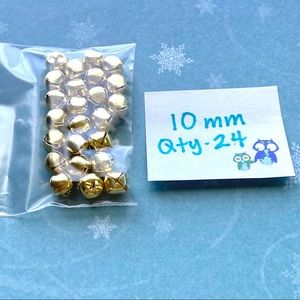 Crafting Jingle Bells-Gold-Pkg of 24-NEW